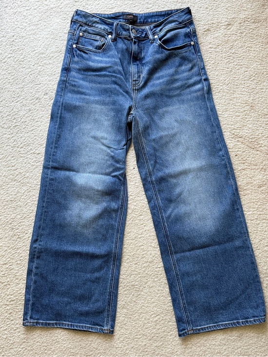Quince Denim - Quince Bella Stretch Relaxed Straight Jeans | Atlantic Blue, size 29P